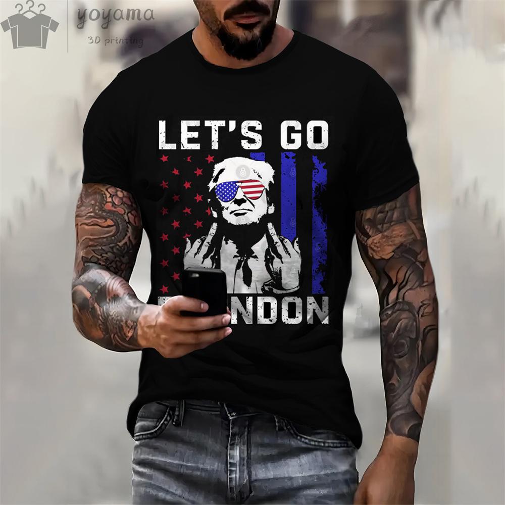 Trump Supporter Print Clothes Unisex Designer Unisex's T-shirts Unisex's Summer Clothes Unisex T Shirts Short Sleeve Trump Graphic T Shirts