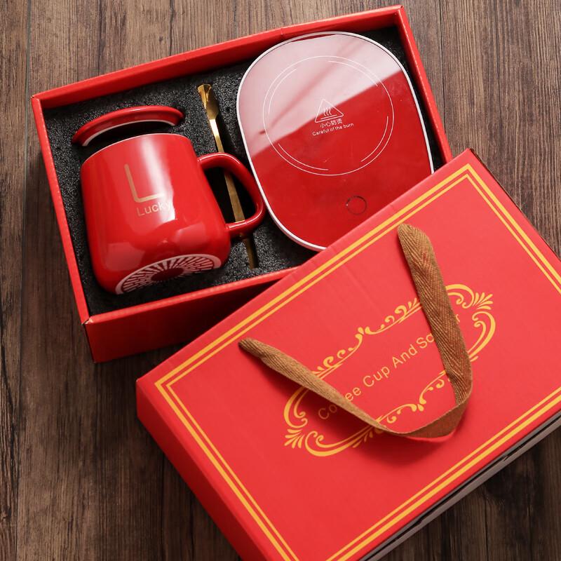 Подарочный набор умной кружки с подогревом Zhaoran 55°C