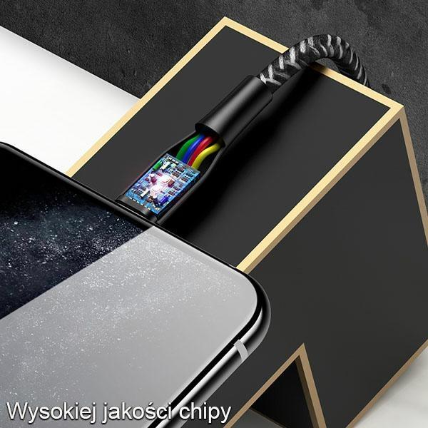 Usams Kabel Pleciony U41 Lightning 2M2A Czerwony/Red Sj394Usb02 (Us-Sj394) Fast Charge