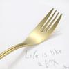 4pcs Dinnerware Gold Luxury Matte Set 304 Stainless Steel Flatware Cutlery Set Vintage Tableware Fork Steak Knife Fork Spoon Set