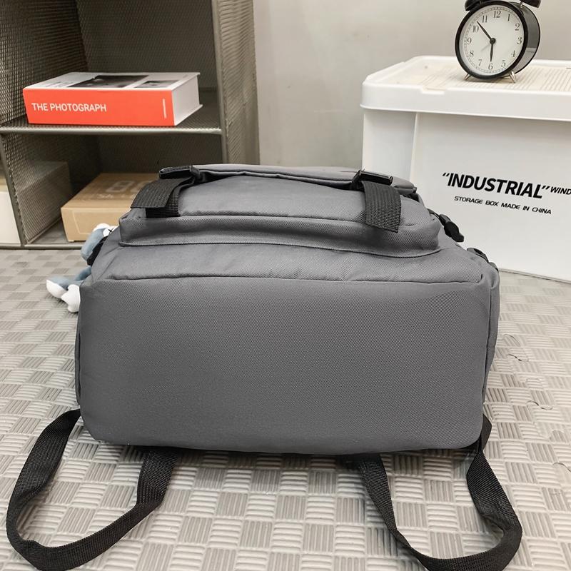 Schulrucksack für Studenten mit großer Kapazität, Herren-Computer-Reiserucksack, Damen-Rucksack in Unifarben