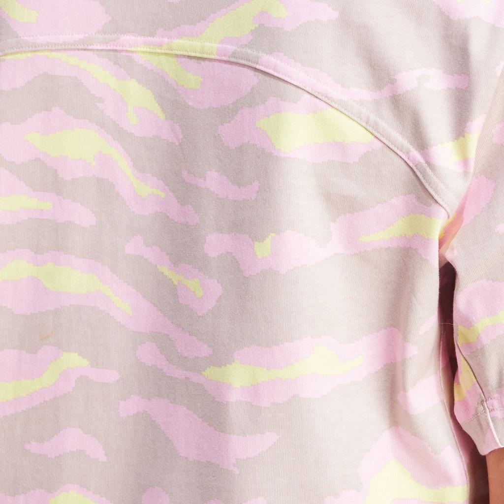 adidas X Stella McCartney TrueCasuals Bedrucktes T-Shirt mit komplettem Tierprint Damen Oberteile Fuchsia IN3631