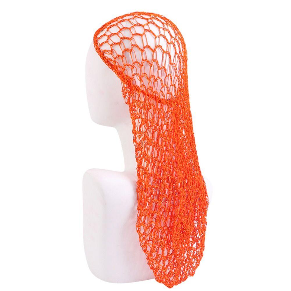 Night Cap Mesh Hair Net Elastic Hair Care Sleeping Hat Fashion Long Crochet Hair Snood  Women