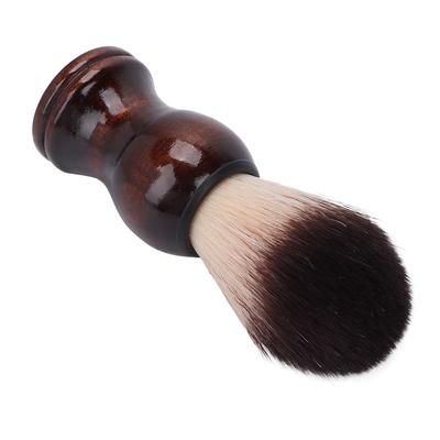Pędzel do golenia z miękkimi włosami Fryzjer Pędzel do golenia z pianki Drewniana rączka Szczotka do czyszczenia golenia brody