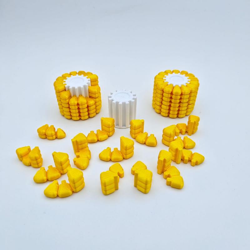 3D Printed PLA Corn Fidget Puzzle Toy Non-Toxic Sensory Stress Relief Toy for Kids Adults Anxiety Relief Home Office
