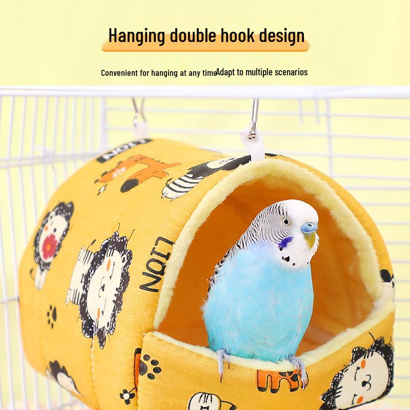 Verdicktes isoliertes Baumwollnest für Papageien und Wellensittiche - Winterwärme für Nymphensittiche
