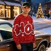 Men's Casual Loose Fit Printed Neck Long Sleeve T-Shirt for Daily Wear
