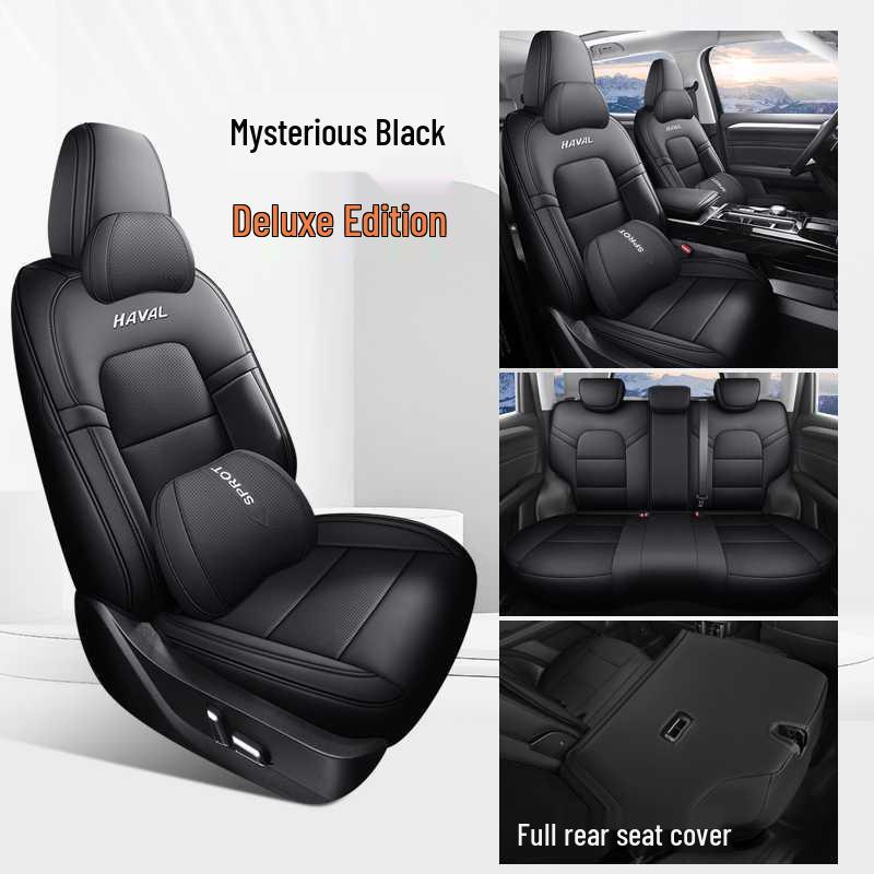 Haval Big Dog PLUS Perforated Leather Seat Cover: Trendy Fun & Wild Edition, Full Coverage, All-Season Cushion for 26 Models