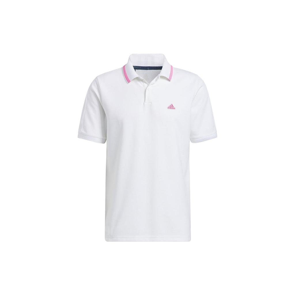 adidas Polo Shirts Men's White Polo Collar Moderate Straight Fit GS9472