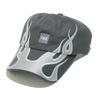 American hip hop heavy industry embroidery flame baseball cap American high street personality niche street hat cap