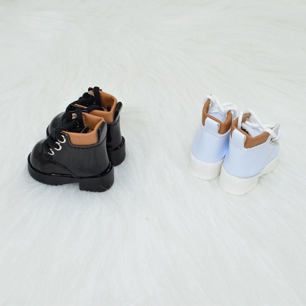 1 pair PU Leather 1/6 BJD Shoe Fashion Mini Boot Toy Shoes 30cm Doll Shoes Boots  Baby Accessories