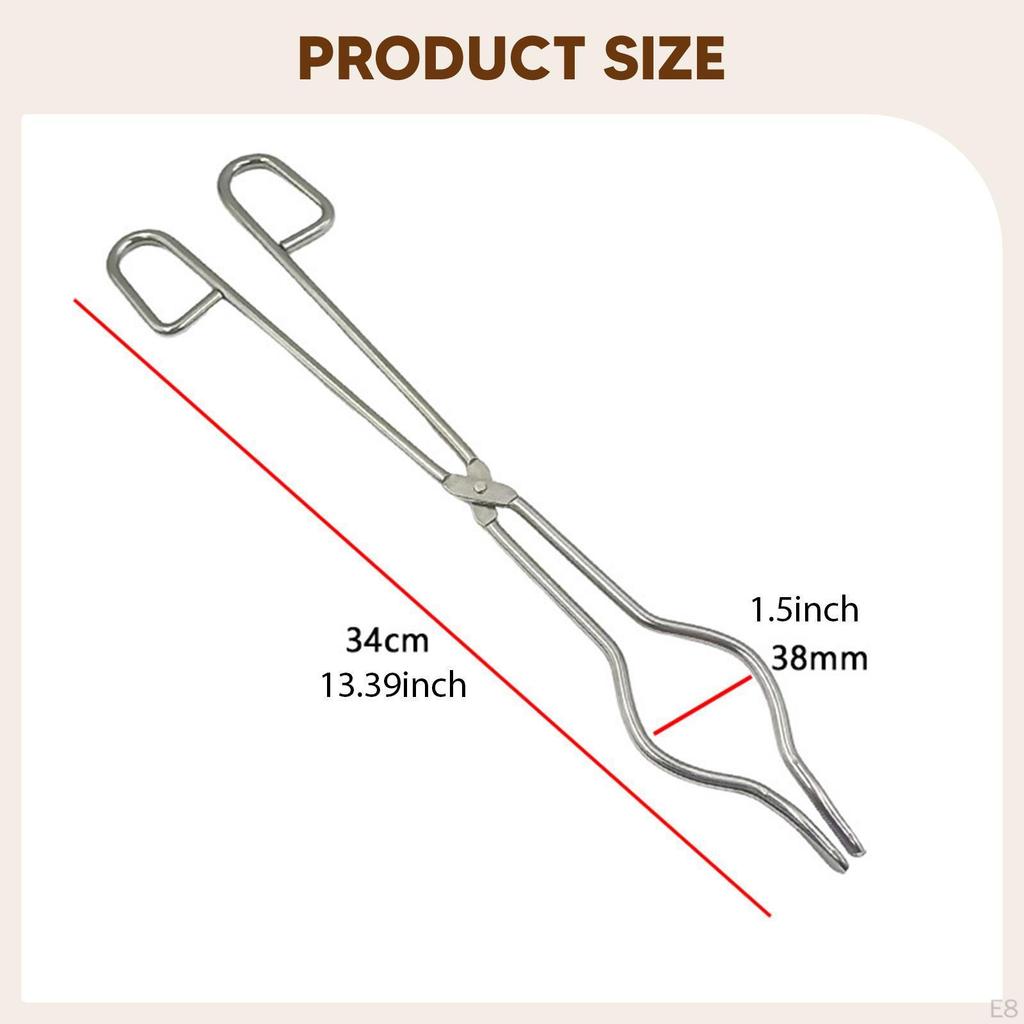 Crucible Tongs Melting Plier Holder Furnace Metalworking Tool for