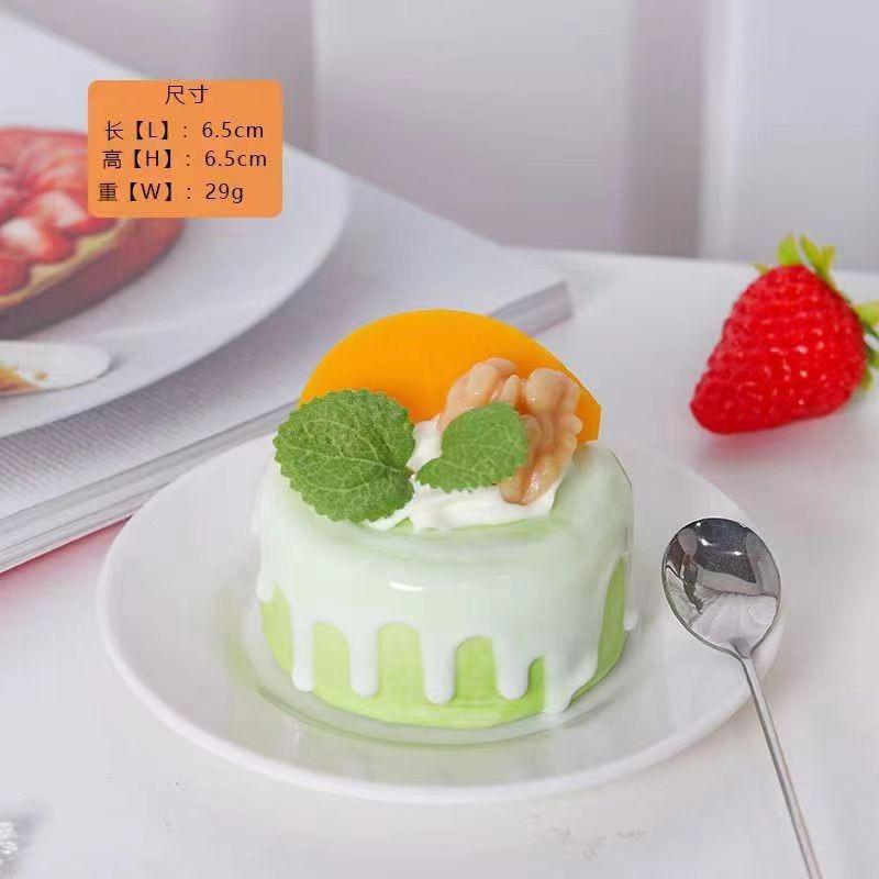 Simulated Cake Model Ice Cream Fruits Showcase Sample for Taking Photos Wedding Dessert Shop Fake Cake Decor