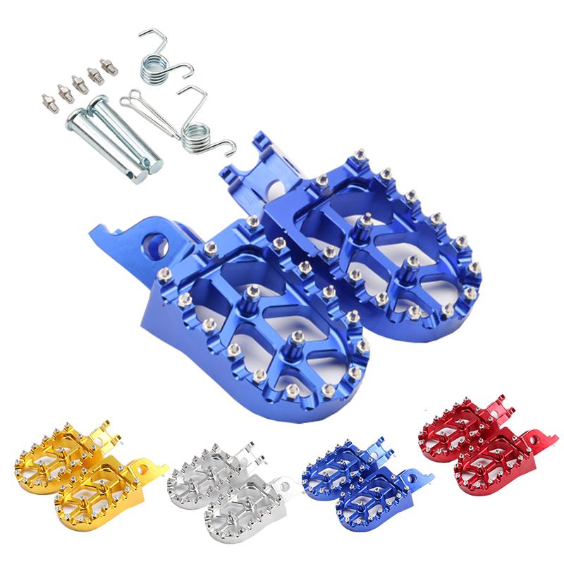 Motorcycle Footpegs Footrest Rests Pedals For HONDA CRF150R CRF450 CR125 CR250 2020-2024 MSX 125 GROM125 2013-2024