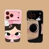 Clmj BIG EYES Y2K GIRL Phone Case for iPhone 17 16 15 14 13 12 11 Pro Max X XS XR XSMax 7 8 Plus Air Glossy Film Hard PC Cover