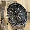 Used SEIKO 7T92-0CF0 Flight Master Chronograph Battery Replaced
