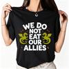 We Do Not Eat Our Allies Shirt, Fourth Wing Dragon Rider Tee, Basgiath War College Bookish Gift, Empyrean Fantasy Book Lover T-Shirt