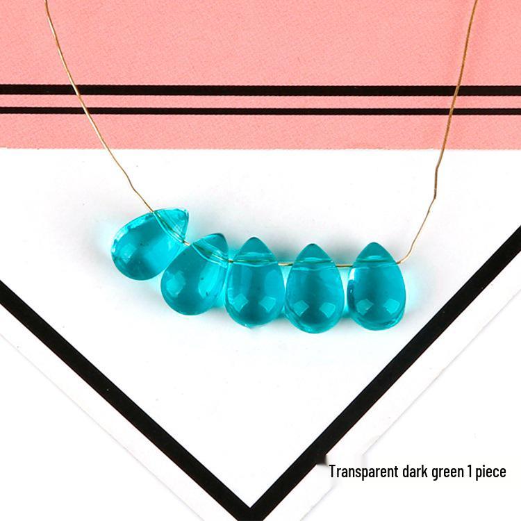 Szklana Zawieszka Kropelka Płatka Zestaw do DIY Kolczyków