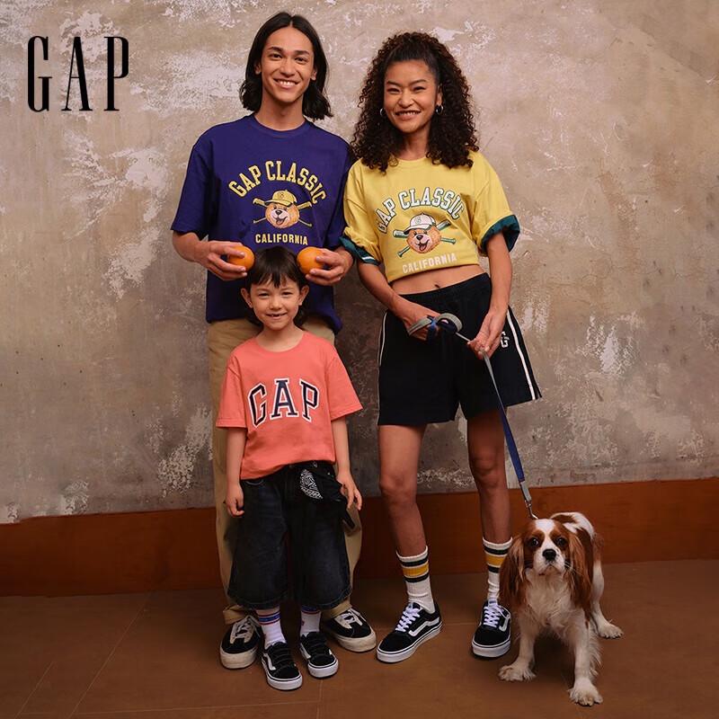 Gap Unisex 2025 Summer Bear Print Logo T-Shirt M