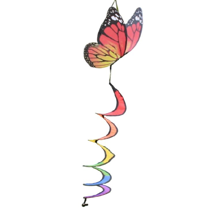 Butterfly Eye Catching Garden Spinners, Colorful Twisting Decoration Hanging Twisters for Home and Garden Outdoor Spaces