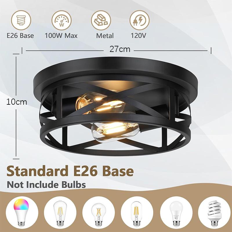 Nordic LED Ceiling Light Interior Lighting Fixture Corridor Bedroom Living Room Kitchen For Home Decoration Retro Ceiling Lamps