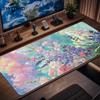 Mauspad Gamer Schöne Anime-Blumen XL Computer Großes HD-Mauspad XXL Mauspads Natürlicher Gummi Büro Laptop Tischmatte