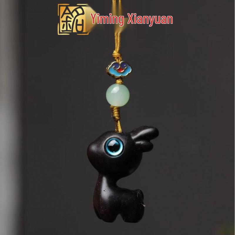 Red Sandalwood Deer Tassel Phone Chain & Keychain Pendant