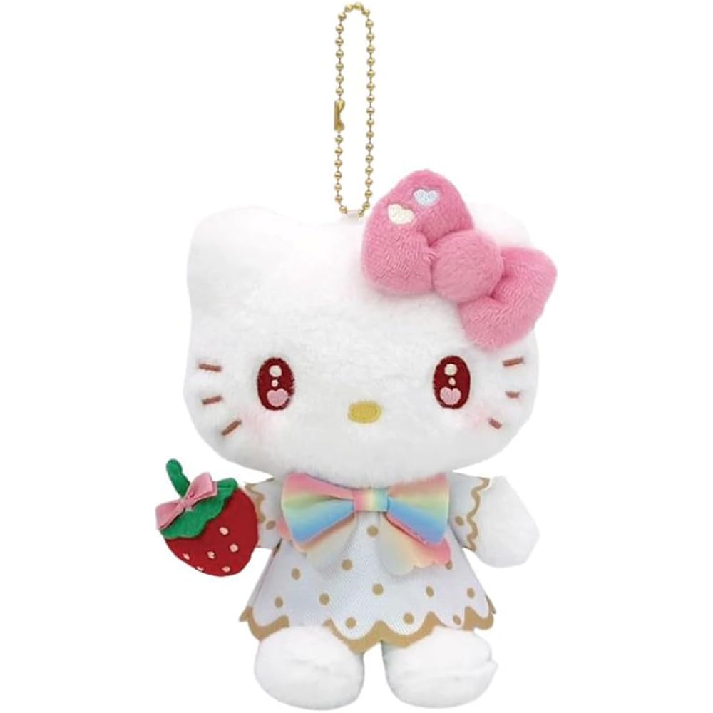 Nakajima Corporation Strawberry Newspaper Hello Kitty Mascot 209795-25