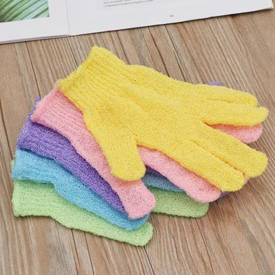 Moisturizing Five Fingers Bath Gloves Exfoliating Body Back Cleaner  Bathroom Spa Products