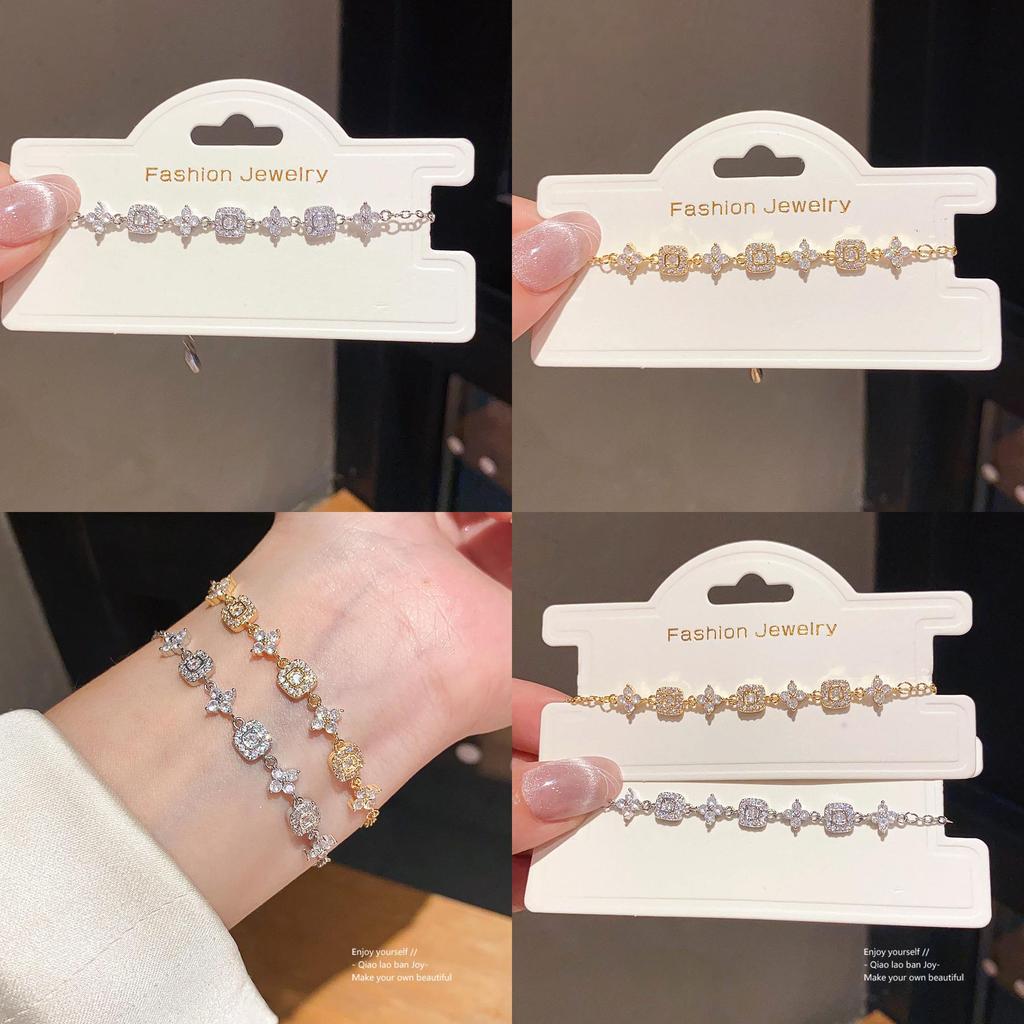 Floral Jewelry Bracelet With Gold Plating For Women Gift Occasion