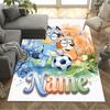 Soccer Fun Personalized Text Area Rug Suitable for Dining Room Hallway Bedrooms Outdoor Anti-slip Rug Office home decor