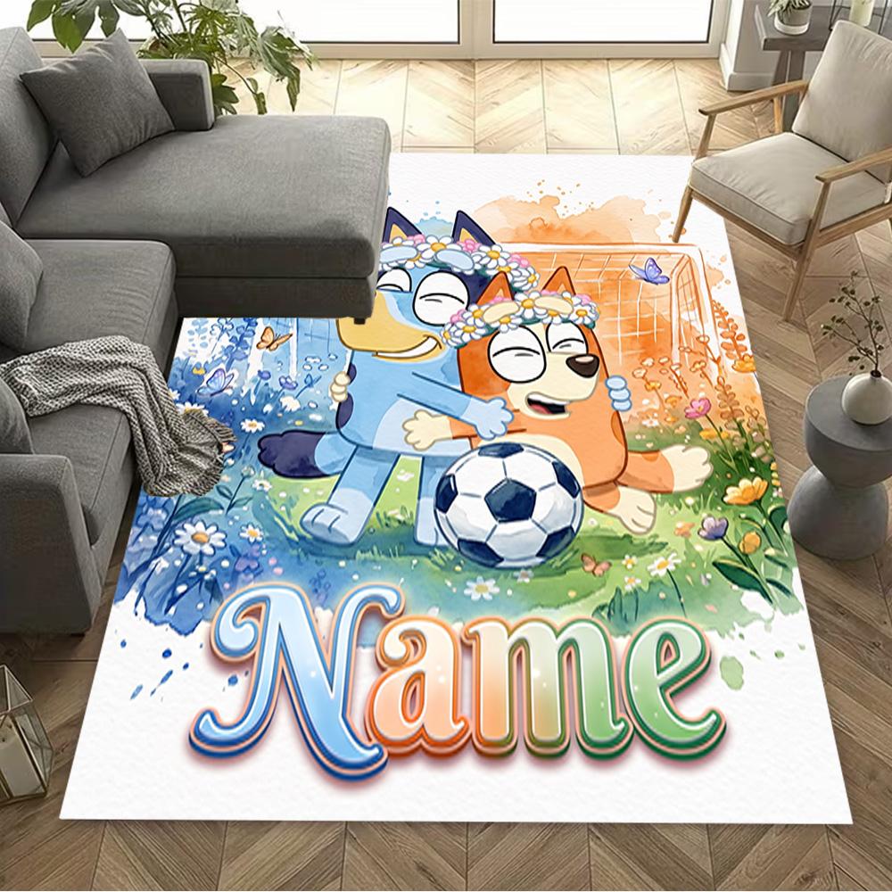 Soccer Fun Personalized Text Area Rug Suitable for Dining Room Hallway Bedrooms Outdoor Anti-slip Rug Office home decor