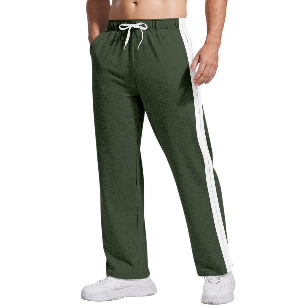 Pánské ležérní tepláky volného střihu se strečovým pasem a stahovací šňůrkou, kalhoty na jógu