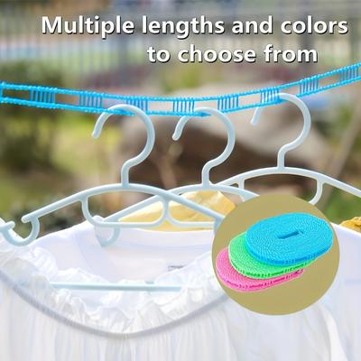 1 adet Taşınabilir Çamaşır İpi, İç ve Dış Mekan Ev Çamaşırhane Malzemeleri, Açık Hava Kamp Aksesuarları, Banyo Yurt Aksesuarları