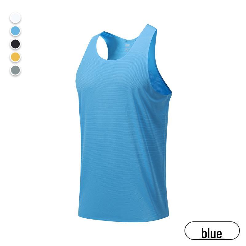 Men's Lightweight Quick-Dry Sports Vest - Breathable Unisex Sleeveless Running & Training Top