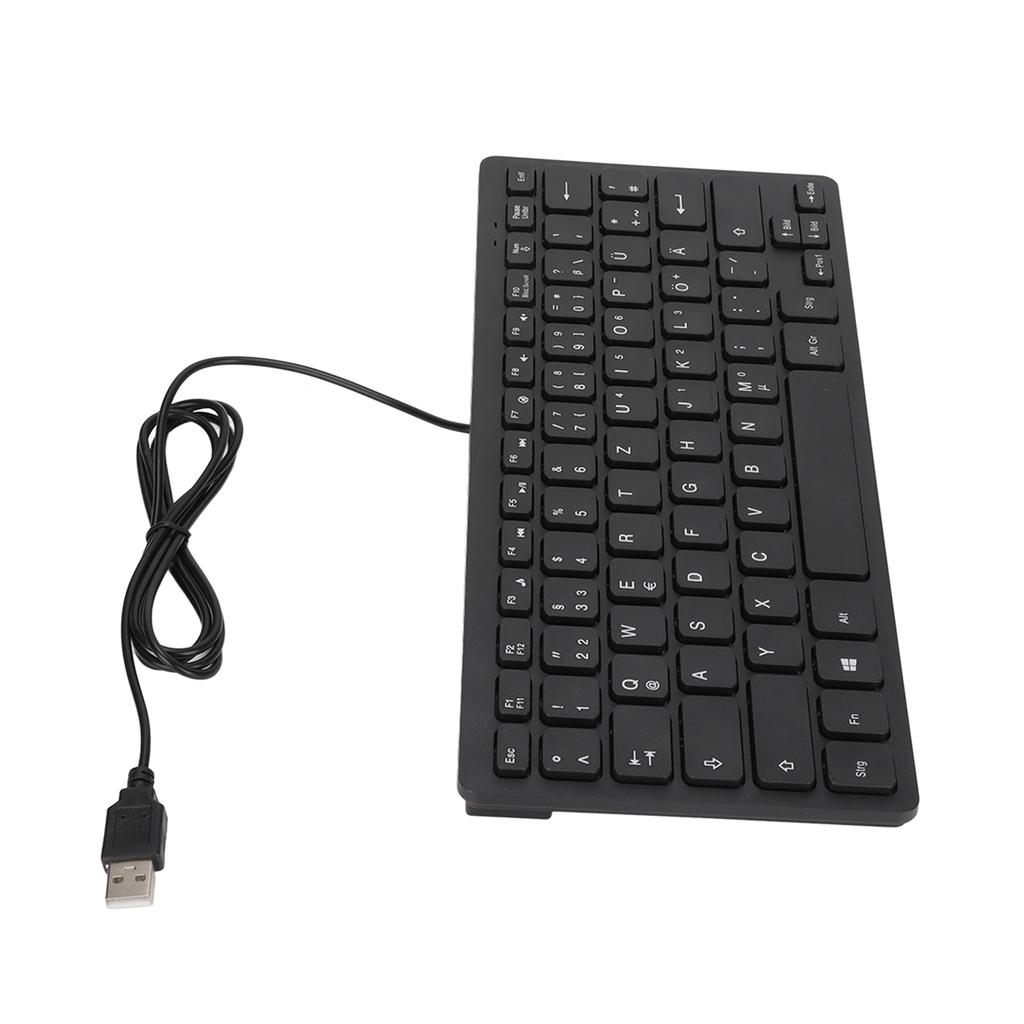 Keyboard 78 Key Mute Ultra Thin Wired Mini USB Interface Desktop Computer Small Language Keyboard