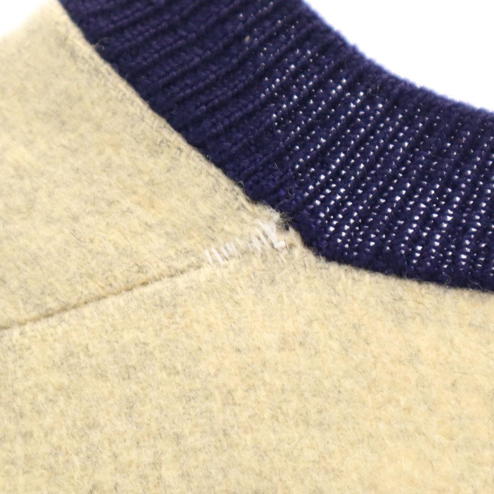 BERTIE & WYCKOFF 70s vintage Long sleeve Flannel V-neck sweater tops Men's Used