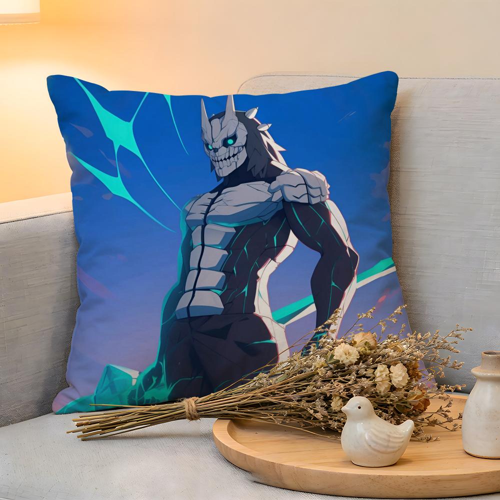 Cushion Cover  Linen  SkinFriendly Soft Decorative Case for Sofa Home Decor Cool Anime KKaiju No 8 Pillow cover