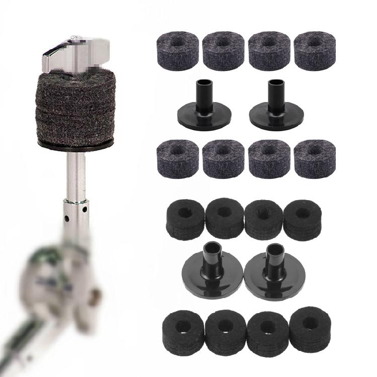 Plastic Long Cymbal Sleeves with Felt Washers for Drum Set Percussion Instrument Parts Easy to Installation Enduring