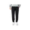 Li Ning Sports Lifestyle Series Solid Color Loose Fit Cuffed Moisture Wicking Breathable Casual Pants Men Pants Black AKLTE51-1