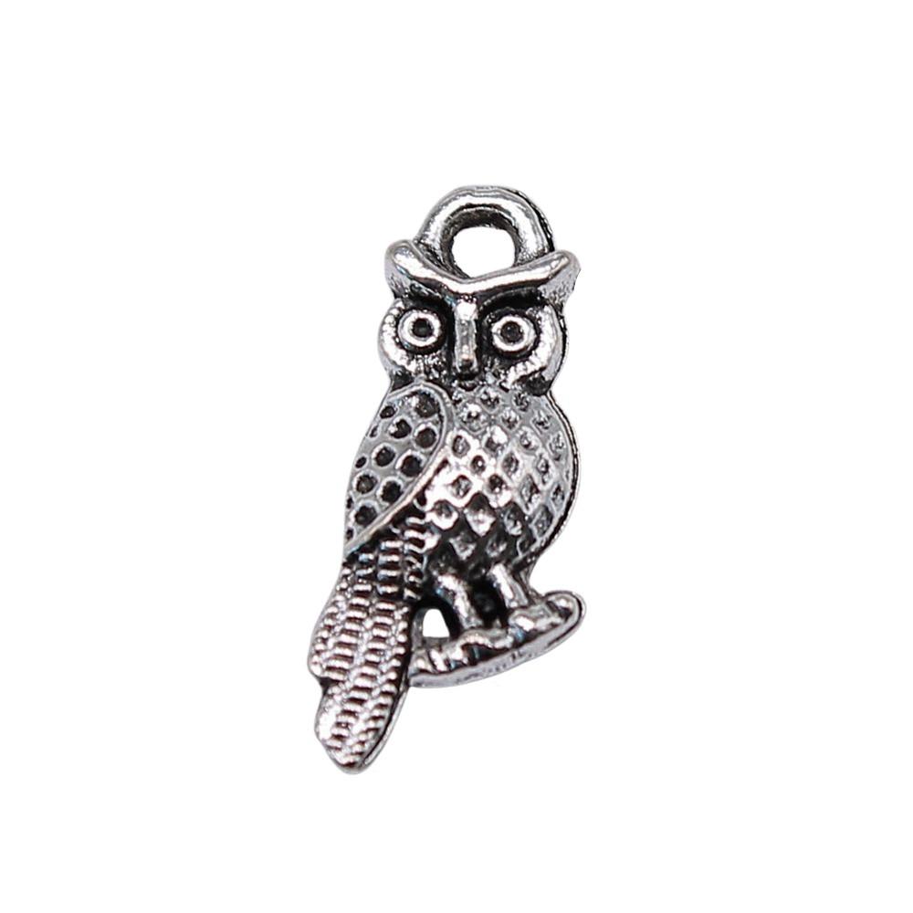 Owl Charms Mini Antique Alloy Pendants For Animal Themed Jewelry Making