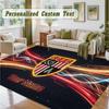 Crystal Velvet Square Rug Custom NameStoke City FC Pattern Non Slip Home Floor Decor Rug