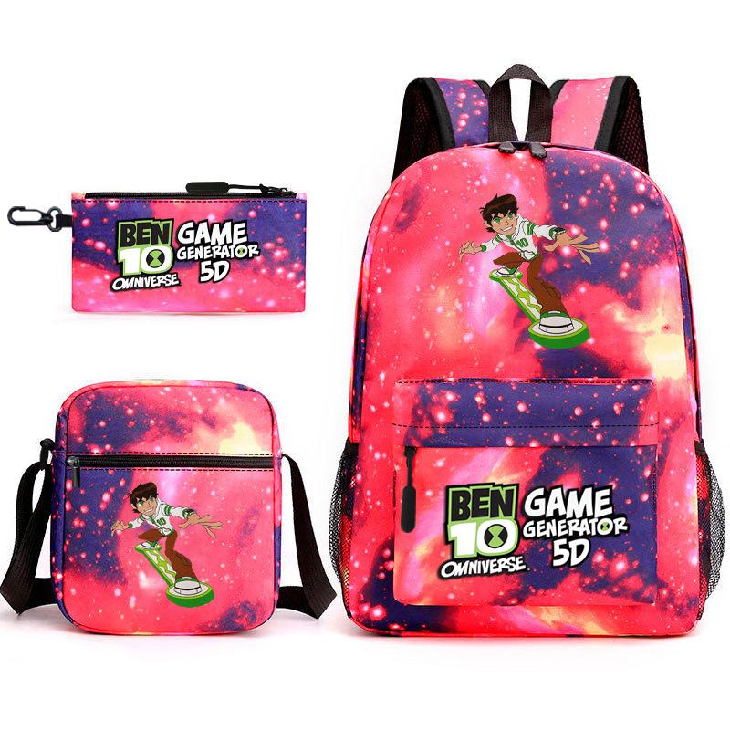 Hacker Junior Trend Starry Sky School Bag Three-piece Set