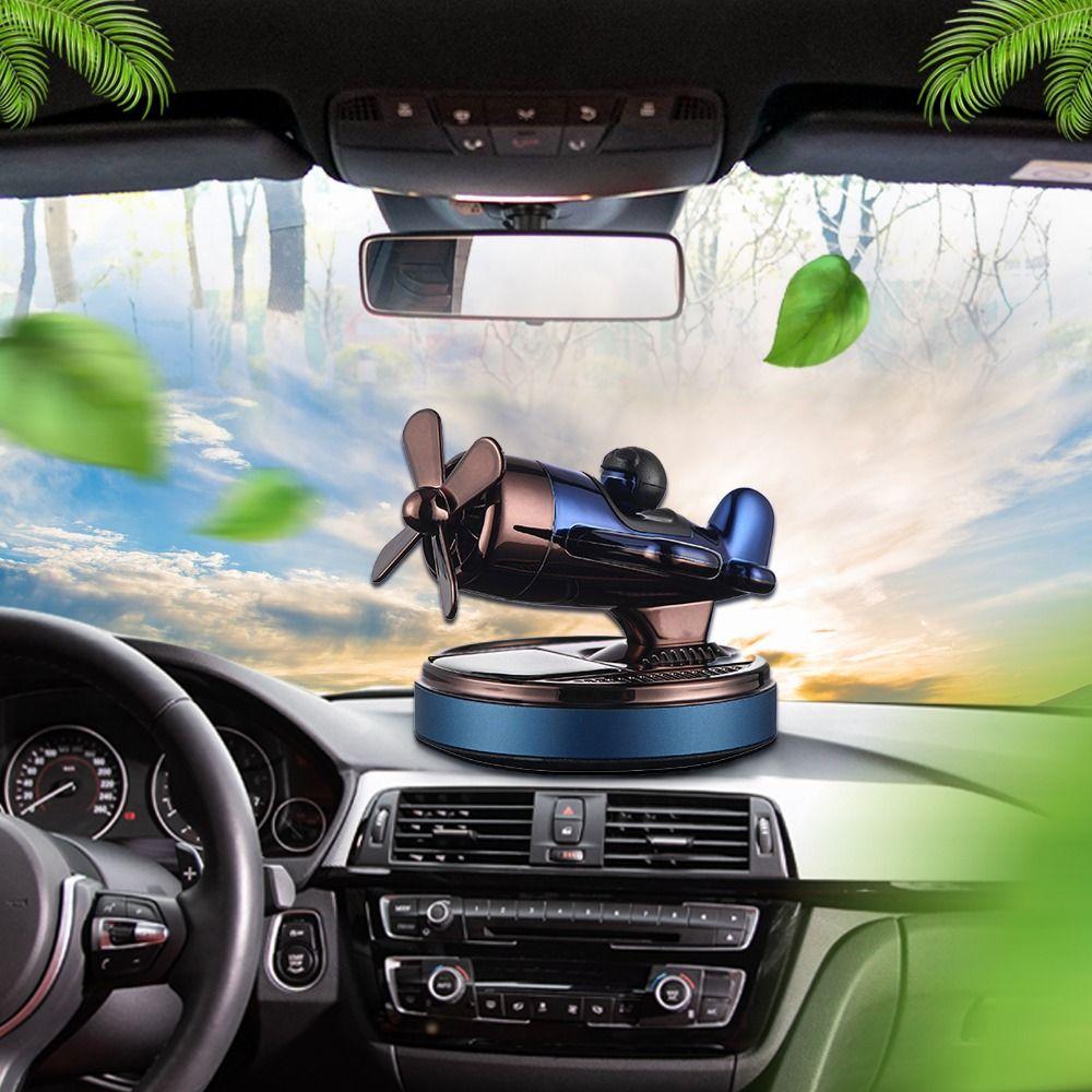 

Solar Rotating Propeller Car Air Freshener Non-toxic Solar Car Air Aromatherapy Car Center Console