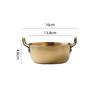 Gold Stainless Steel Bowl with Handle, Suitable for Hot Pot, Fried Food, Salad and Party Entertaining