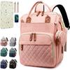 Diaper Bag Backpack Baby Bag, Baby Girl Boy Diaper Bag for Dad Mom with Pad, Travel Large Diaper Bags with Pacifier Case
