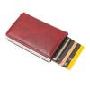 Faux Leather Wallet Men Women RFID Blocking Tri-fold Wallet Minimalist Slim Front Pocket Anti-Theft Credit Card Holder