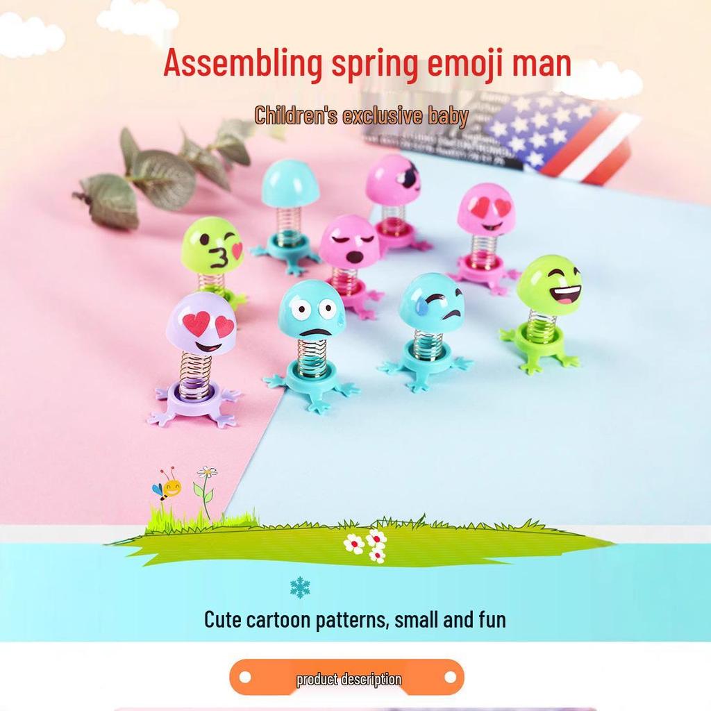 Spring Man Expression Doll - Creative Educational Toy for Kindergarten and Primary Students
