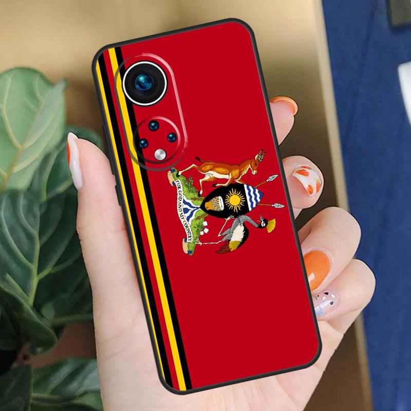 Uganda Flag Coat Of Arms Case For Honor 90 50 70 Lite X9b X9a X8b X8a X8 X9 X9c Honor 200 Pro Magic 5 6 7 Lite Cover