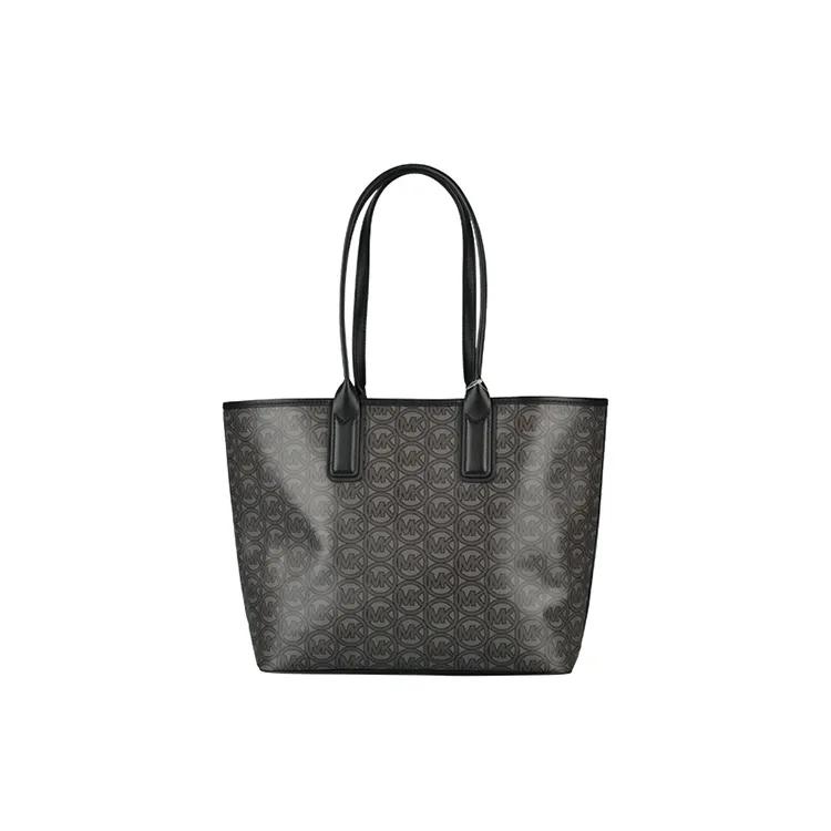 MICHAEL KORS Canvas Tote Bag , Shopping Bag , Shoulder Bag Regular Women's Black (Unisex) Shoulder Bags 35H1T2JT2C 001